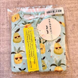 Little Sleepies Pineapple Jams Bamboo Zippy Pajamas (6-12 months)
